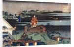 The Exiled Poet Nakamaro (Abe no Nakamaro) by HOKUSAI