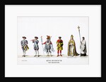 Theatre costume designs for Shakespeare's play, Henry VIII by Anonymous