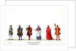 Theatre costume designs for Shakespeare's play, Henry VIII by Anonymous
