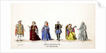 Theatre costume designs for Shakespeare's play, Henry VIII by Anonymous