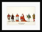Theatre costume designs for Shakespeare's play, Henry VIII by Anonymous