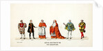 Theatre costume designs for Shakespeare's play, Henry VIII by Anonymous