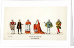 Theatre costume designs for Shakespeare's play, Henry VIII by Anonymous