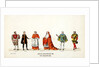 Theatre costume designs for Shakespeare's play, Henry VIII by Anonymous