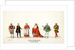 Theatre costume designs for Shakespeare's play, Henry VIII by Anonymous