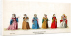 Theatre costume designs for Shakespeare's play, Henry VIII by Anonymous