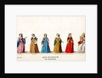 Theatre costume designs for Shakespeare's play, Henry VIII by Anonymous