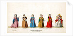 Theatre costume designs for Shakespeare's play, Henry VIII by Anonymous
