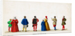 Theatre costume designs for Shakespeare's play, Henry VIII by Anonymous