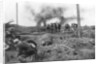 Allied troops and German prisoners at the Menin Road, near Ypres, Belgium by Anonymous