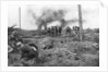 Allied troops and German prisoners at the Menin Road, near Ypres, Belgium by Anonymous
