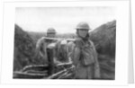 American troops at the front delivering soup to their comrades by Anonymous