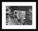 American and French troops in a trench at the front by Anonymous
