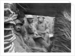 American and French troops in a trench at the front by Anonymous