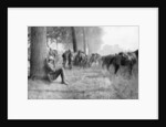 American cavalry unit at rest, Chemin des Dames, France by Anonymous