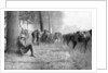 American cavalry unit at rest, Chemin des Dames, France by Anonymous
