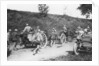French artillery battery on the move, Chemin des Dames, France by Anonymous