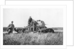 A broken down French light tank, Villers-Cotterets, Aisne, France by Anonymous