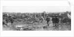 British soldiers exploring the ruins of Albert, Somme, France by Anonymous