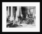 Damage to the interior of Douai church, France by Anonymous