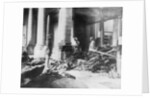 Damage to the interior of Douai church, France by Anonymous