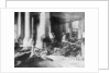 Damage to the interior of Douai church, France by Anonymous