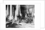 Damage to the interior of Douai church, France by Anonymous