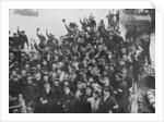 The crew of HMS Vindictive celebrating the Zeebrugge Raid on 23 April 1918 by Anonymous
