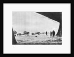 Departure of French Breguet planes for a reconnaissance mission during winter by Anonymous