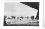 Departure of French Breguet planes for a reconnaissance mission during winter by Anonymous