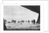 Departure of French Breguet planes for a reconnaissance mission during winter by Anonymous