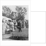 Tsar Nicholas II with visiting French President Poincare, Krasnoye Selo, Russia by Anonymous