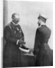 Emperor Welhelm II of Germany greeting Tsar Nicholas II of Russia before the First World War by Anonymous