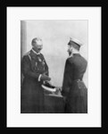 Emperor Welhelm II of Germany greeting Tsar Nicholas II of Russia before the First World War by Anonymous