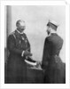 Emperor Welhelm II of Germany greeting Tsar Nicholas II of Russia before the First World War by Anonymous