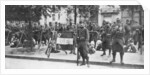 Troops and flag of the French 102nd infantry, Saint-Francois-Xavier, Paris, France, August 1914 by Anonymous