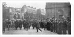 Mobilized French troops marching in Paris, France, August 1914 by Anonymous