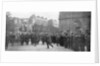 Mobilized French troops marching in Paris, France, August 1914 by Anonymous