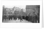 Mobilized French troops marching in Paris, France, August 1914 by Anonymous