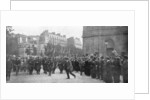 Mobilized French troops marching in Paris, France, August 1914 by Anonymous