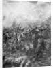 'German soldiers under fire from allied guns', Flanders, World War I by J Simont