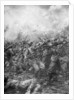 'German soldiers under fire from allied guns', Flanders, World War I by J Simont