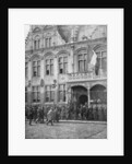 Albert I of Belgium and French President Poincare meet in Veurne, Belgium by Anonymous