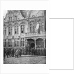 Albert I of Belgium and French President Poincare meet in Veurne, Belgium by Anonymous