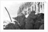 A trench full of reserve infantry, Pas-de-Calais, France, winter by Anonymous