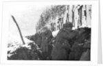 A trench full of reserve infantry, Pas-de-Calais, France, winter by Anonymous
