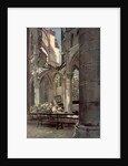 Interior of the Ruins of Saint Jean des Vignes Abbey, Soissons', France by Francois Flameng