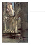 Interior of the Ruins of Saint Jean des Vignes Abbey, Soissons', France by Francois Flameng