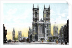 Westminster Abbey and Big Ben, London by Anonymous