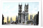 Westminster Abbey and Big Ben, London by Anonymous